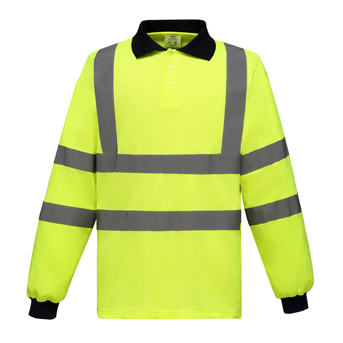 Hi Vis Class 3 T Shirt Reflective Safety Lime Orange Short Long Sleeve ...